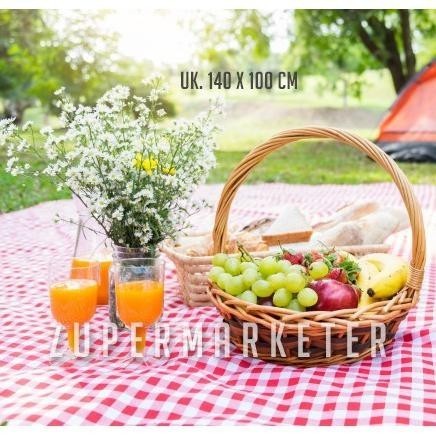 Kain Piknik Kotak-Kotak Lucu Vintage 140 X 100 Cm ( Taplak / Tikar)
