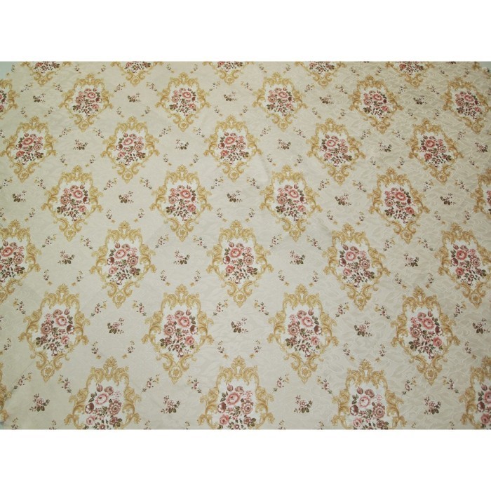 Taplak Meja Makan Bulat 6 Kursi Shabby Chic Cantik Mewah / Taplak