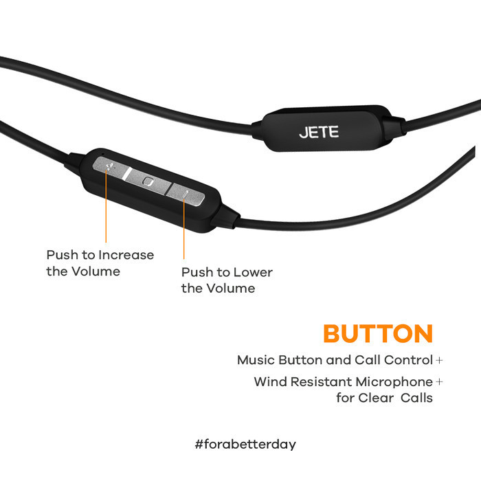 Handsfree Headset Bluetooth Jete - 10 Garansi Resmi 1 Tahun