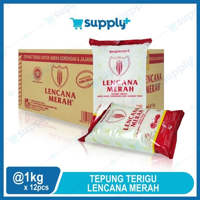 

UT325 Tepung Terigu LENCANA MERAH 1 Kg Isi 12 Pcs Per Karton TERBARU