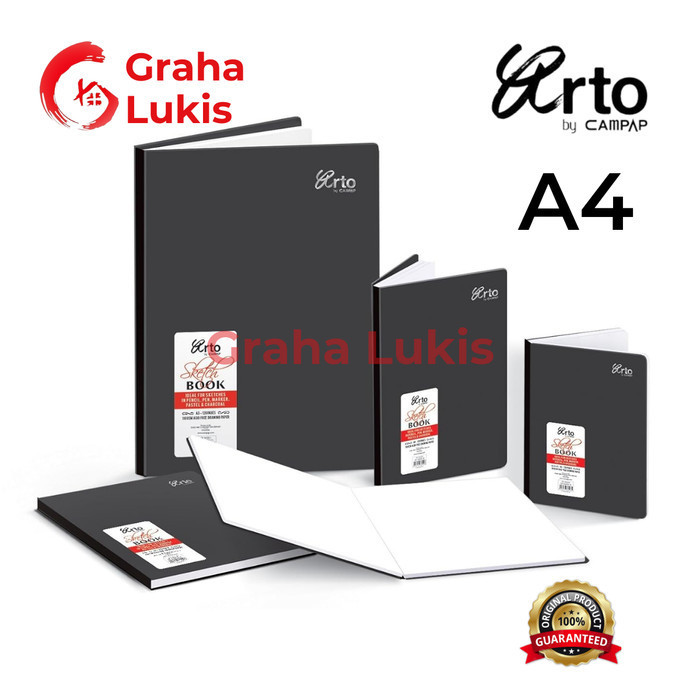 

Arto Sketch Book A4 - Hard Cover -Anza Wahda