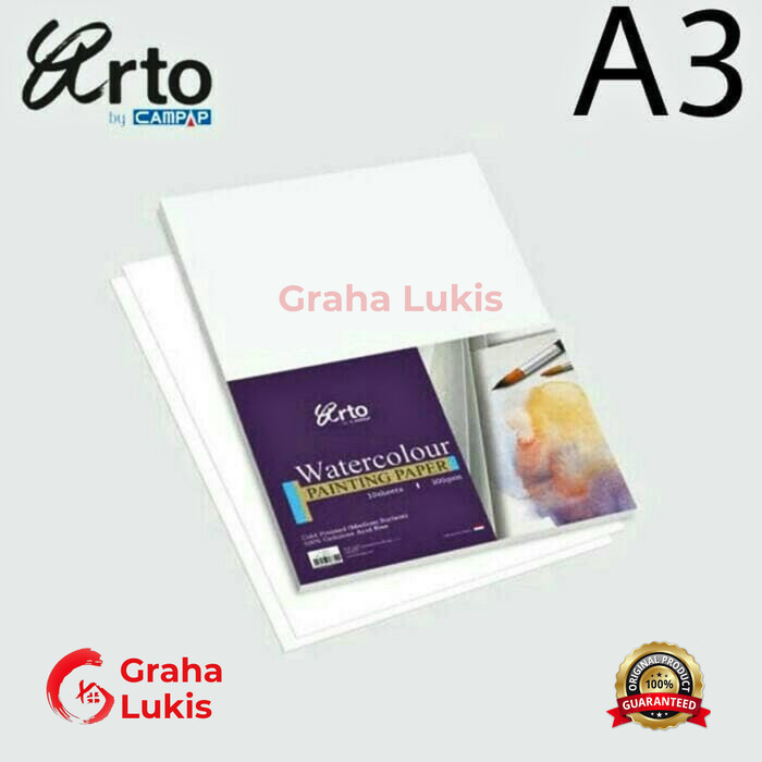 

Arto Watercolour Paper A3 - 300Gsm - Cellulose -Anza Wahda