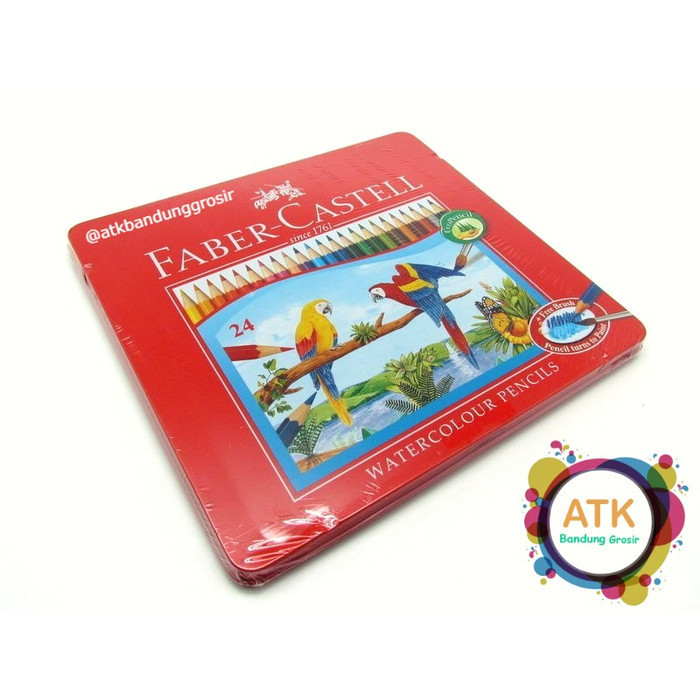

Pensil Warna Faber Castell 24 Water Colour Tin Case 115925 Kaleng -Anza Wahda
