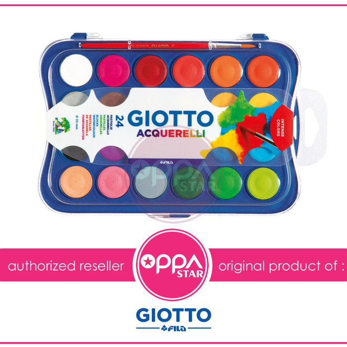 

Giotto Acquerelli 24 Warna (Water Colour Cat Air) Watercolour) -Anza Wahda