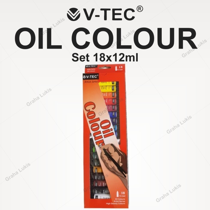 

V-Tec Oil Colour Set 18 X 12Ml (Vt-1388) -Anza Wahda