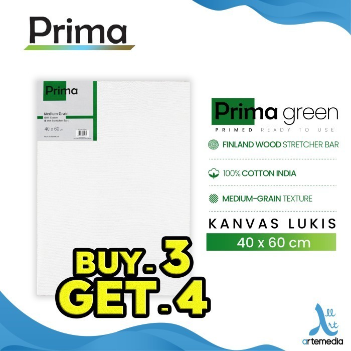 

Kanvas Lukis Prima Green 40X60Cm Cotton Canvas -Anza Wahda