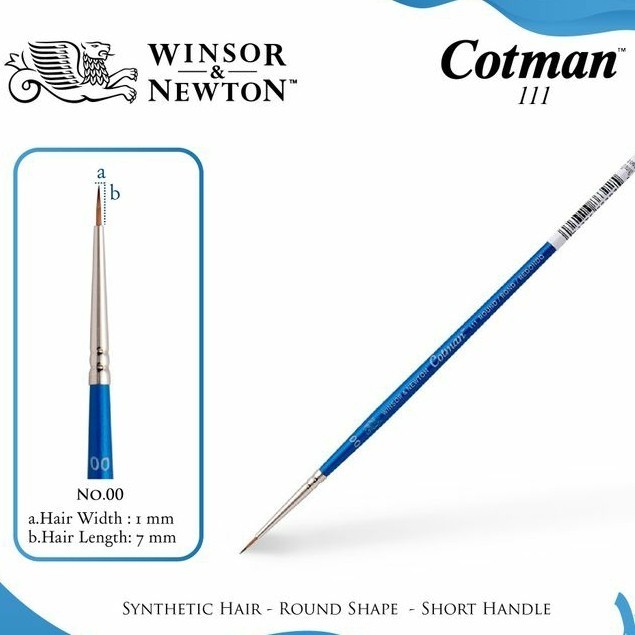 

Winsor&Newton Cotman Brush Series 111 Size 00,000,0000 -Anza Wahda