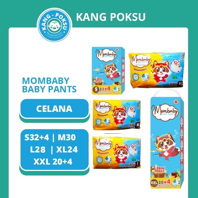 MOMBABY PANTS L26+4 KEMASAN JUMBO PACK PPKS KPS
