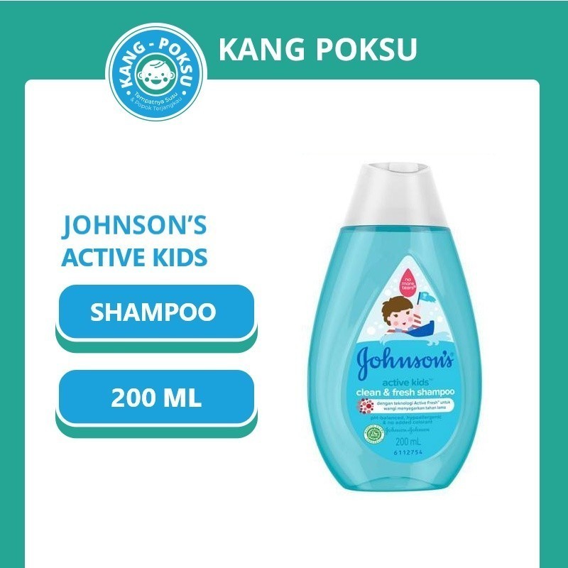 JOHNSON'S ACTIVE KIDS CLEAN & FRESH SHAMPOO BIRU PINK 200ML / BABY SHAMPOO GOLD 200 ML PRLA KPS