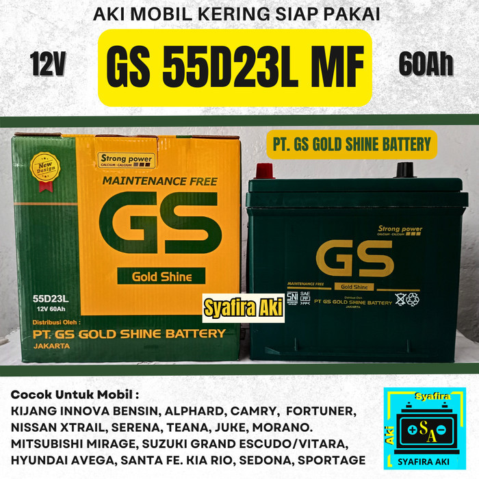 Aki Mobil Wuling Almaz 55D23L Gs Goldshine