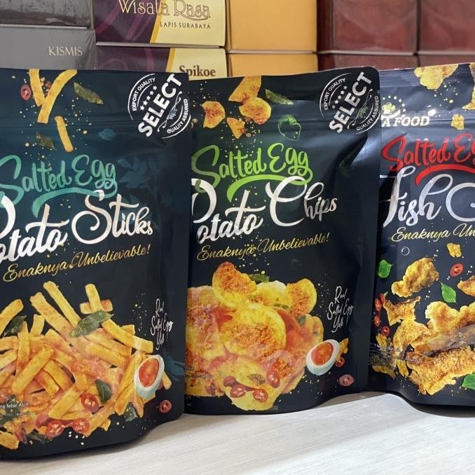 

NEW PRODUK KRISMA FOOD SALTED EGG FISH SKIN / POTATO CHIPS / POTATO STICK !!!!!
