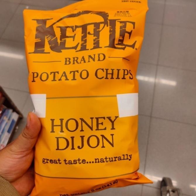 

READY STOCK KETTLE POTATO CHIPS HONEY DIJON 142GR - KERIPIK KENTANG IMPORT !!!!!