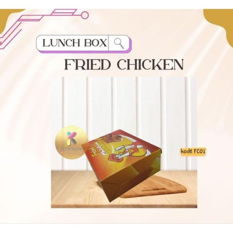 

COD Box Fried Chicken motif isi 50/Dus fried chicken/kerdus fried chicken/Box ayam goreng/kemasan fried chicken ty-65
