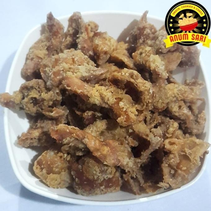 

NEW PRODUK KERIPIK KULIT AYAM TEPUNG CRISPY [KILOAN 1 KG] ANUM SARI !!!!!