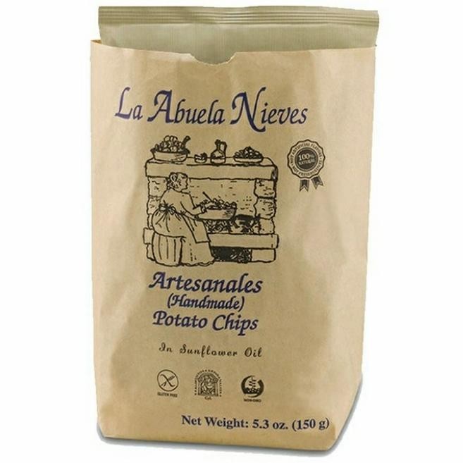 

TERBARU LA ABUELA NIEVES ARTESANALAS HANDMADE POTATO CHIPS SUNFLOWER OIL 150 G !!!!!