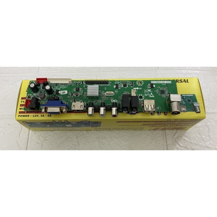 ADA MODUL PCB KIT DRIVER LCD LED UNIVERSAL DTV3663 UNTUK DIGITAL TV