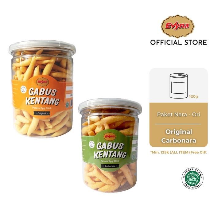 

BIG SALE PAKET EVYNA TELUR GABUS KENTANG 2 RASA !!!!!