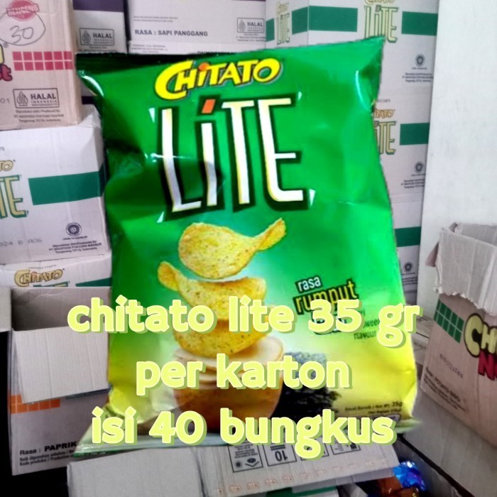 

Chi Lite Rasa Rumput Laut 35Gr/Karton/Isi 40 Bungkus Chiki Keripik