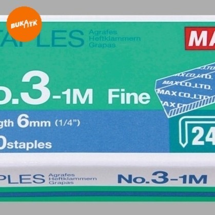 

Asli Isi Staples Max / Isi Stapler No.3 Hd-50 Diskon