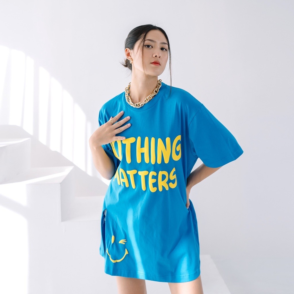 Promo Mega Sale 4.4 // Nomitee's Nothing Matters Oversize Tshirt Wanita Lengan Pendek