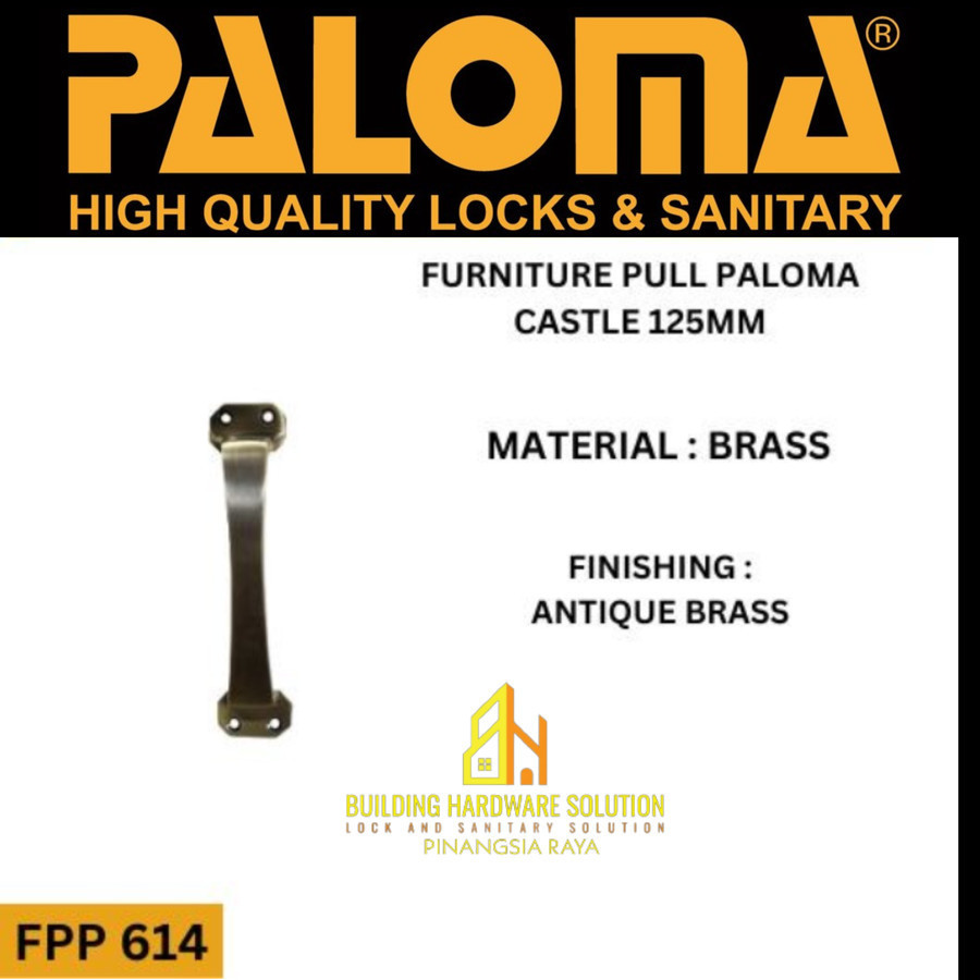 PALOMA FPP 614 CASTLE 125MM Tarikan laci/lemari/Tarikan Jendela