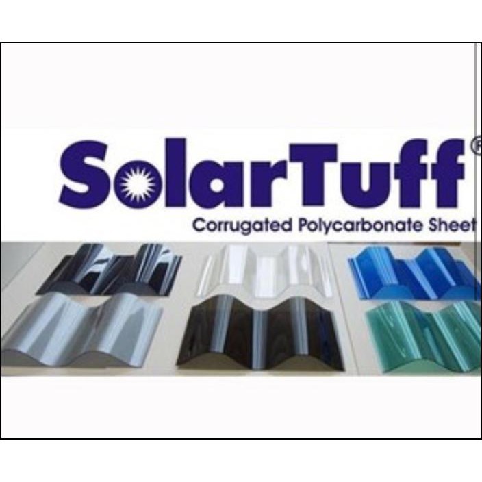 Solartuff Atap Kanopi Polycarbonate 1,8Meter 1.8 Meter M Greca Roma