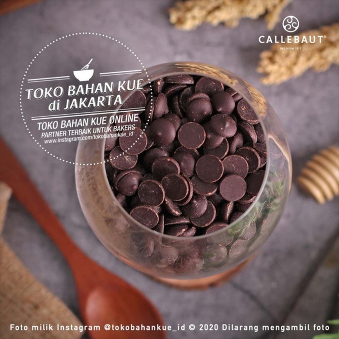 

Ready Callebaut Chocolate Dark Couverture POWER 80% 100gr Coklat Coin Bitter