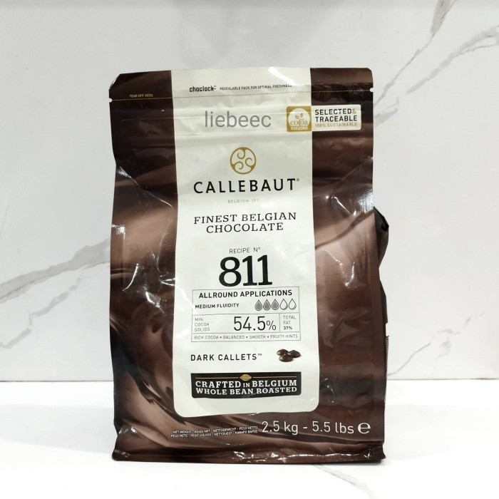 

Ready Cokelat Couverture Callebaut 500 gr Dark Callets Chocolate 54,5% 500gr