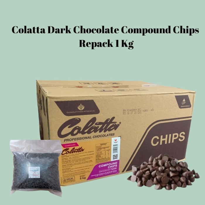 

Ready COLATTA CHOCO CHIPS 1KG COKLAT CHIP COLLATA