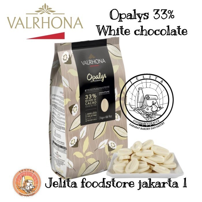 

Ready Chocolate Valrhona OPALYS 33% white 500gr
