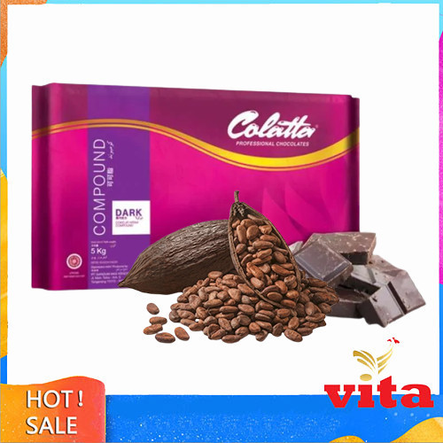 

Ready Collata Dark Chocolate Compound Cokelat Batang 5kg