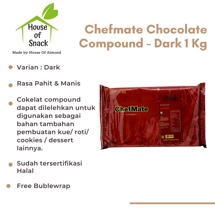 

Ready Chefmate Dark Chocolate Compound 1kg