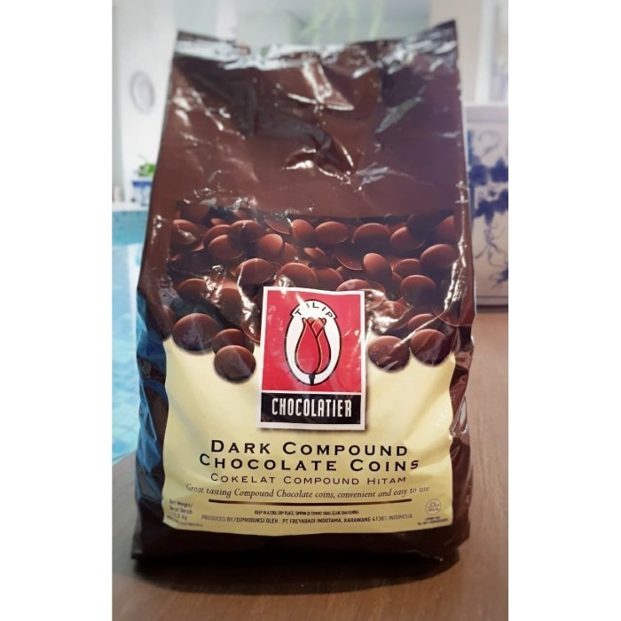 

Ready TULIP Dark Compound Coin 2,5 kg - Coklat Compound coin