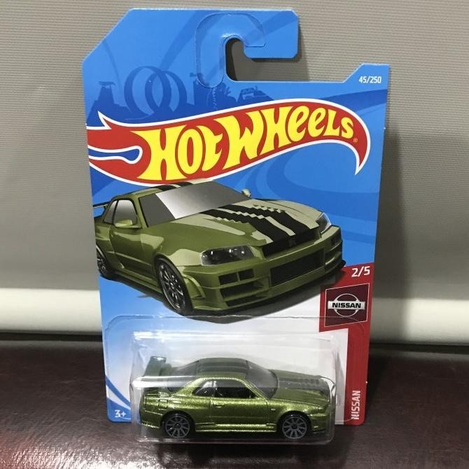 hotwheels nissan skyline GTR R34 Hijau