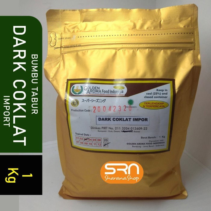 

Ready BUMBU TABUR 1 KG RASA DARK COKLAT IMPOR HALAL KEMASAN ALU ZIP LOCK