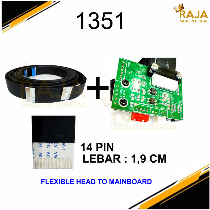 

Kabel Flexible + Board Head Mesin Cutting Jinka Gc/Ac/Harizo 14 Pin