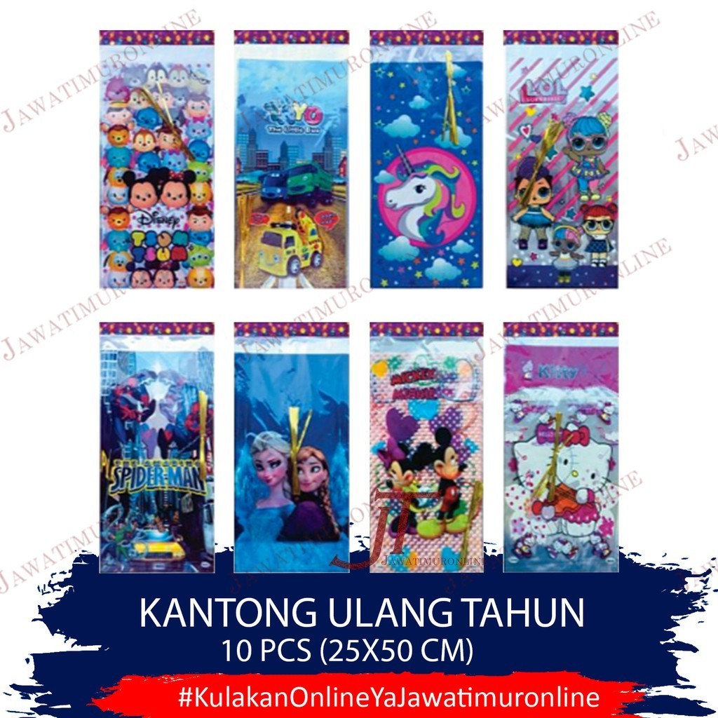 

Plastik Ulang Tahun Plastik Goodie Bag Kantong Ulang Tahun Besar