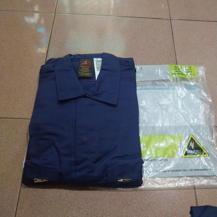 Masih Ada Coverall Daletec Biru Dongker Original Anti Flame