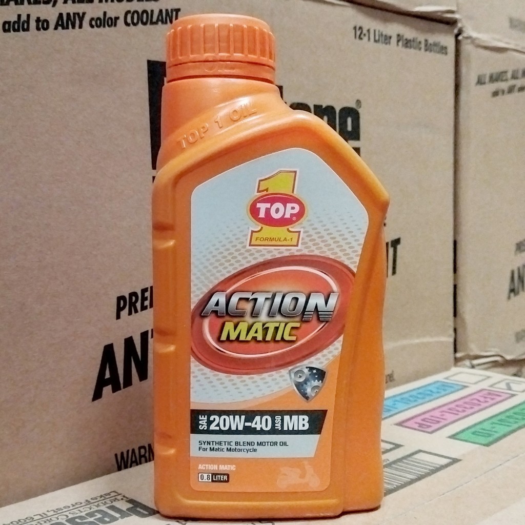 OLI MESIN MOTOR MATIC TOP1 / TOP 1 ACTION MATIC 20W-40 800 ML