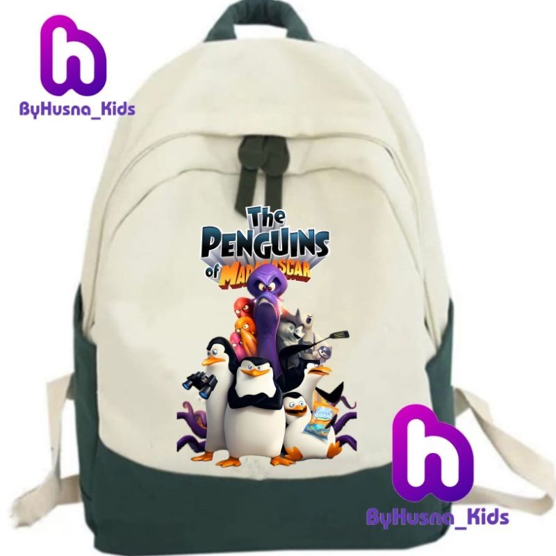 TAS RANSEL BACKPACK ANAK THE PENGUINS OF MADAGASCAR ANAK TK/SD UNISEX CEWE COWO