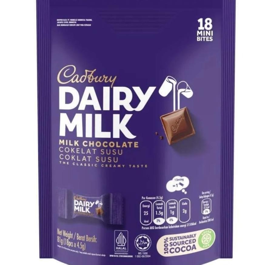 

Cadbury Dairy Milk Chocolate Bites 81 Gr