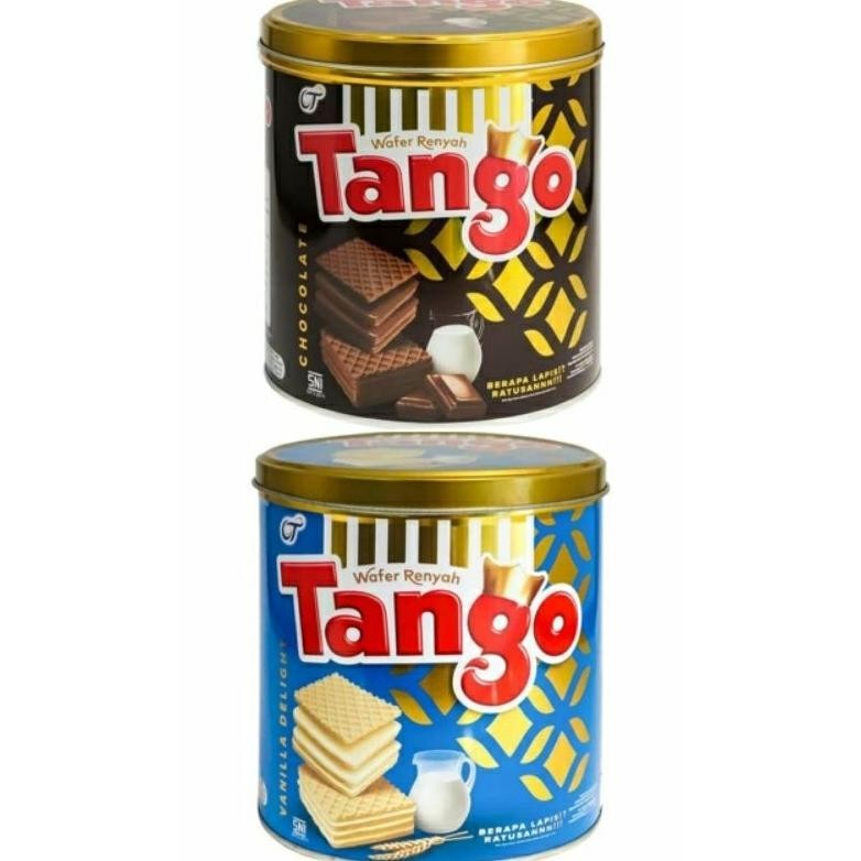 

Wafer Tango Coklat Vanilla Kaleng 270 Gram Makanan Ringan