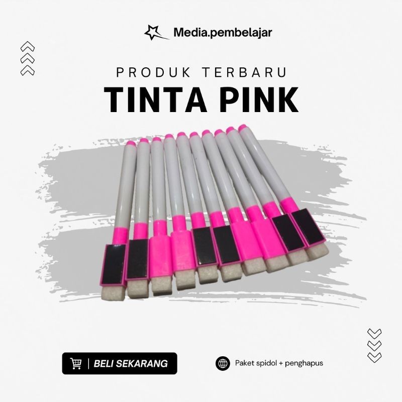 

Paket spidol dan penghapus 10 pcs + pouch