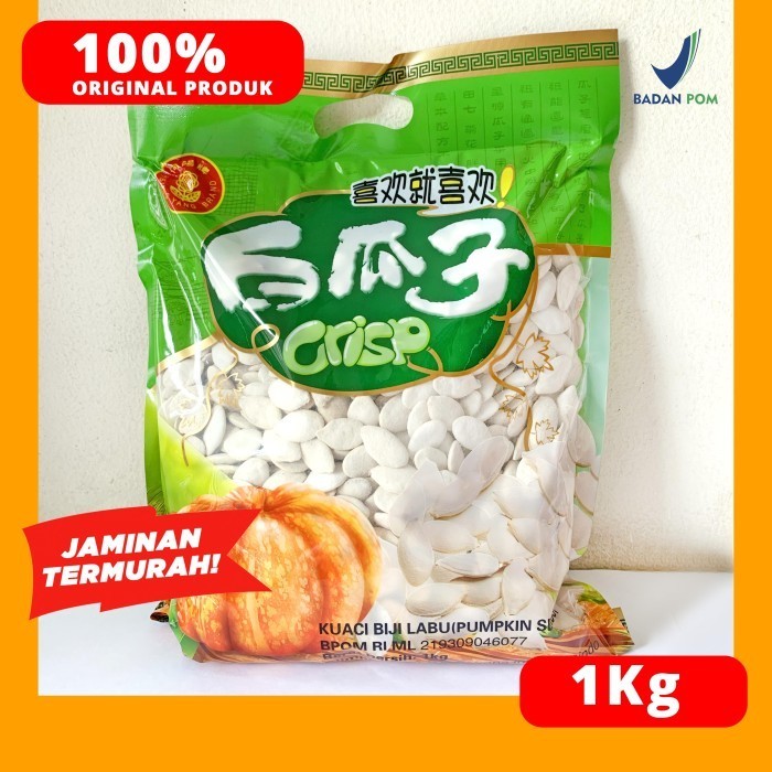 

Kuaci Putih 1 Kg Biji Labu Crispy Hsiang Yang Brand