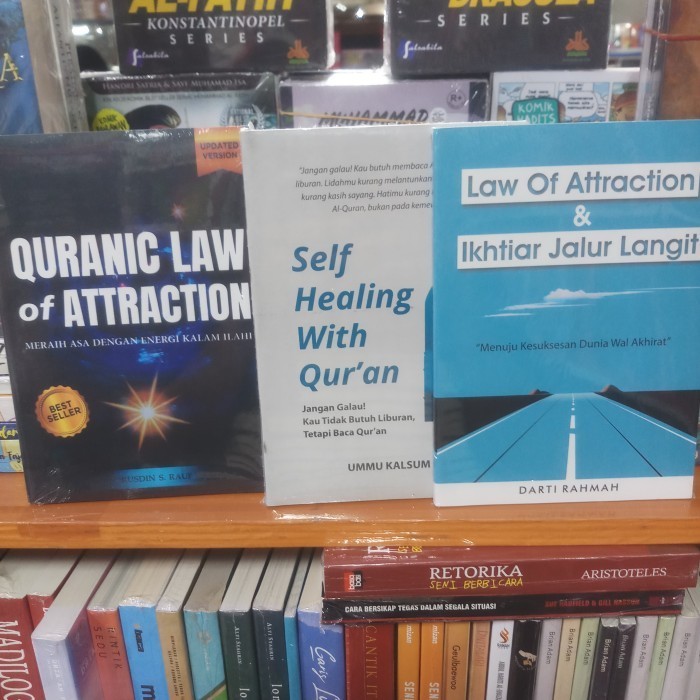 

PAKET 3 BUKU QURANIC LAW OF ATTRACTION DAN IKHTIAR JALUR LANGIT