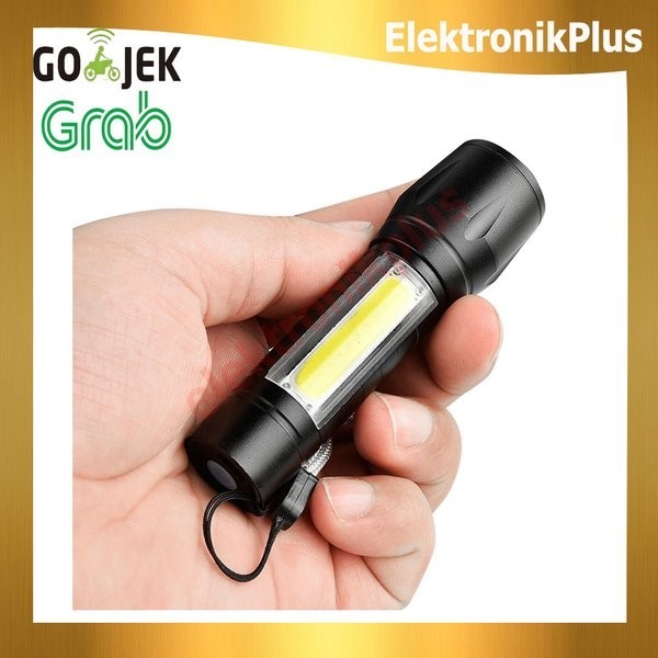 SENTER KECIL ZOOM LED JARAK JAUH CHARGER USB