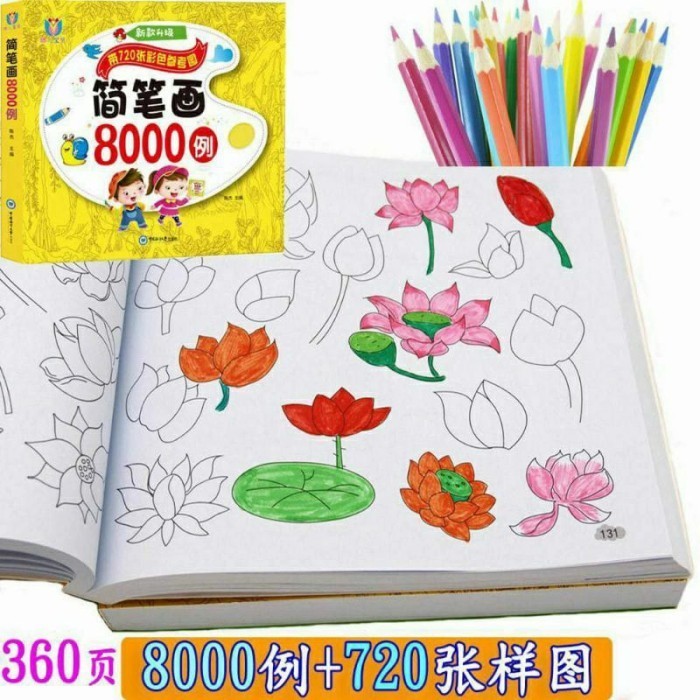 Colouring Book Buku Belajar Mewarnai Anak 8000 Gambar Dan 10000 Gambar