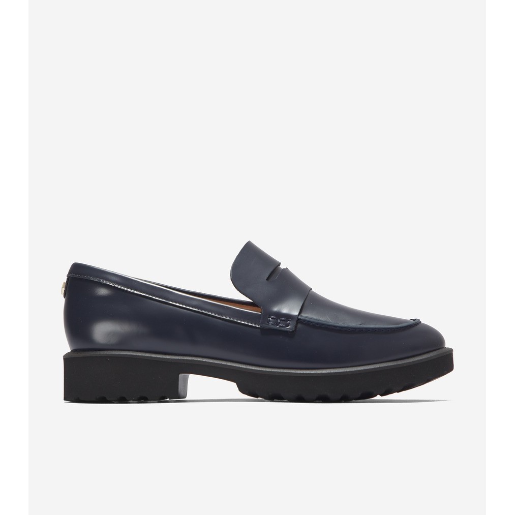 Cole Haan Women Geneva Loafer - Sepatu Wanita (Biru)