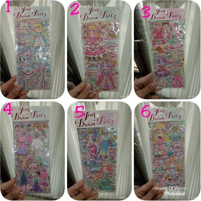 

Big Sale Sticker Princess Timbul Double - Sticker Anak Lucu Original