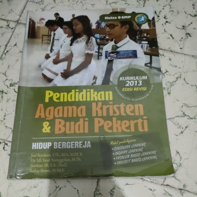 BUKU PENDIDIKAN AGAMA KRISTEN KELAS 9 SMP